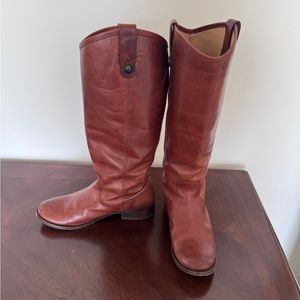 Frye Melissa Button Boot, Cognac, sz 7